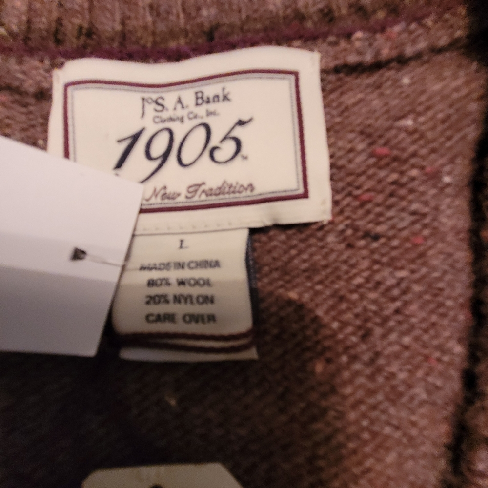 Jos. A Bank Argyle Sweater Sizes XL or L.  Wonderful Christmas gift! - Picture 4 of 12